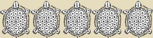 Amulettes Thai tortue.