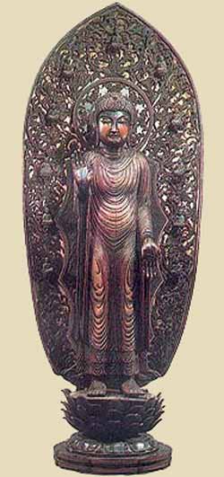standing buddha japan