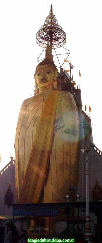 wat intharam standing buddha