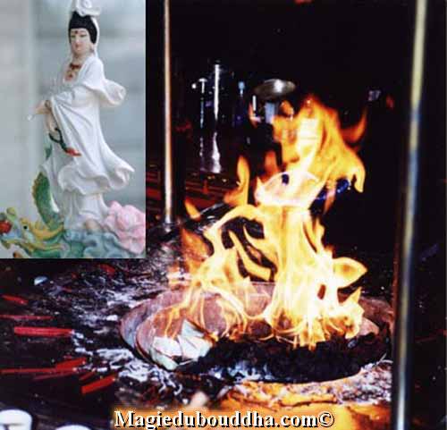 Miracle du feu de guan yin.