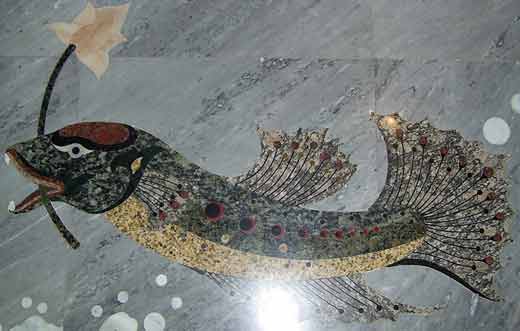 poisson dans un temple de thailande