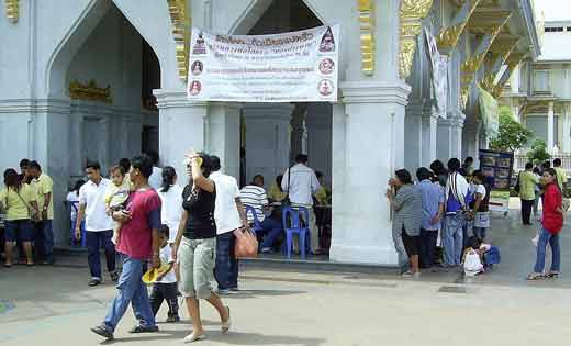 reservation pour amulettes thai