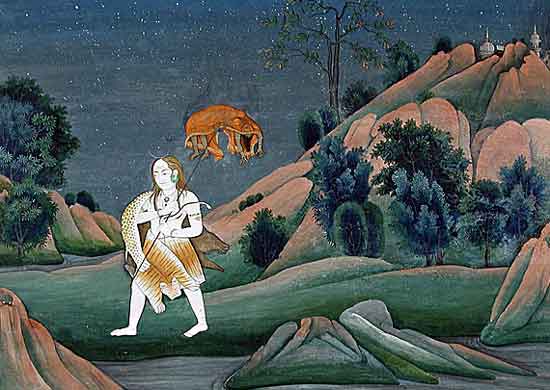 shiva fou de chagrin.