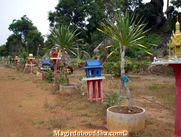 Spirits houses in thailand.