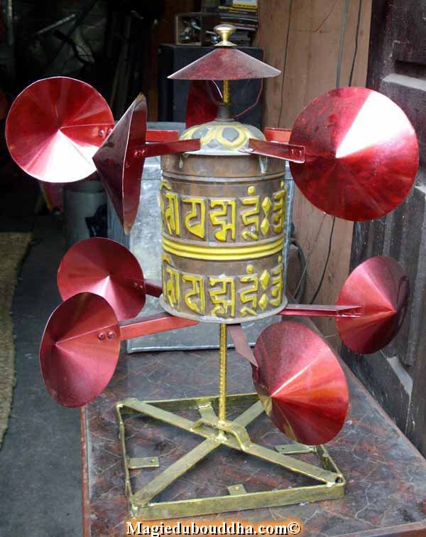 wind prayer wheel