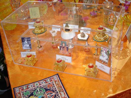 Reliques de maitres du tibet.