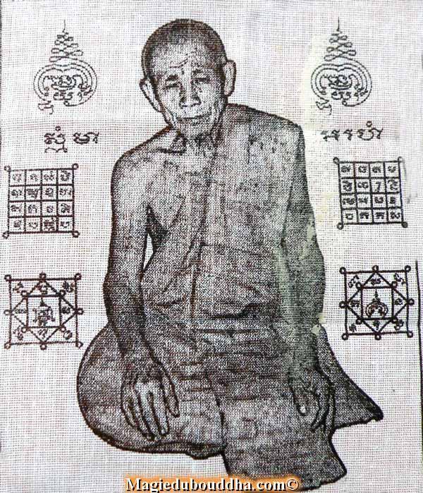Tissus sacré thai pa yant de luang phor poth.