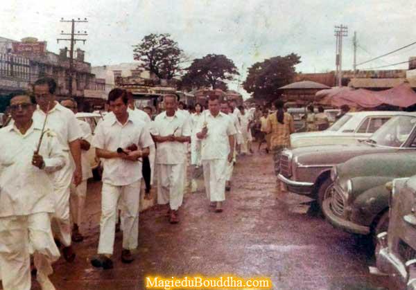 Procession a bangkok en 1960.