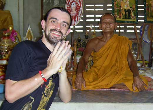 recnontre avec le vénérable luang phor chang.