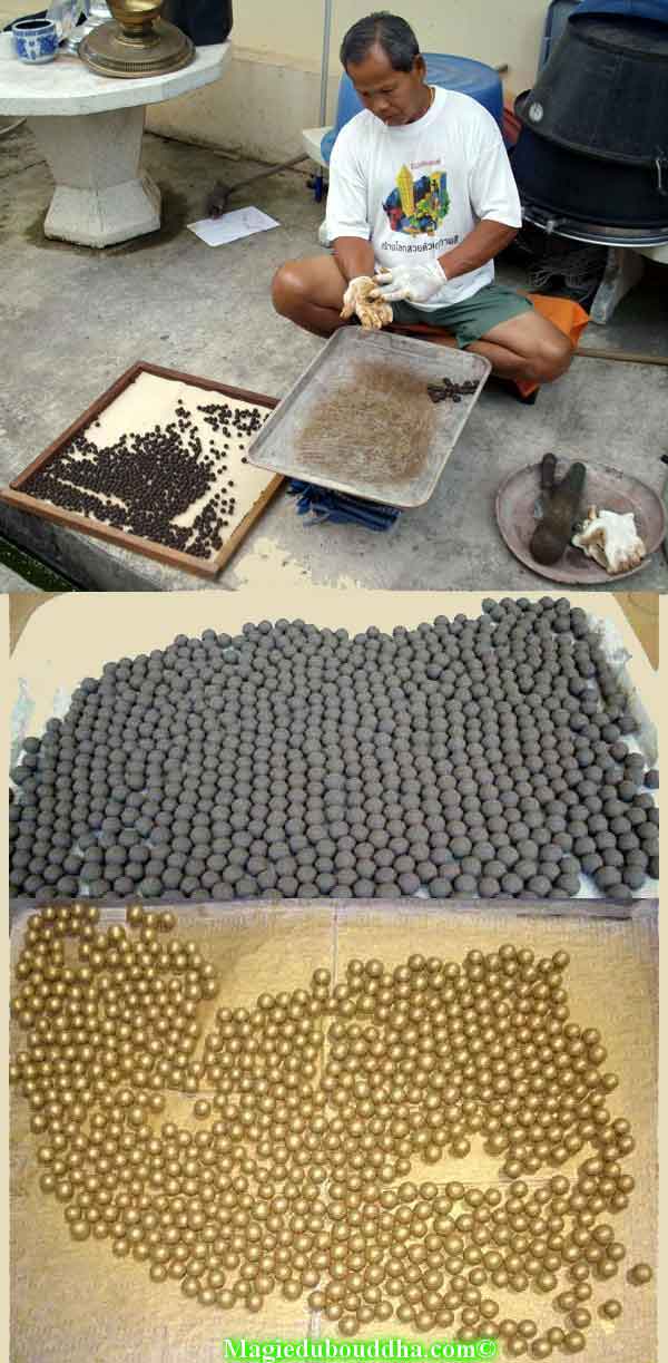 fabrication billes de méditation thailande