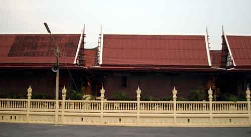 Le quartier des moines en thailande.